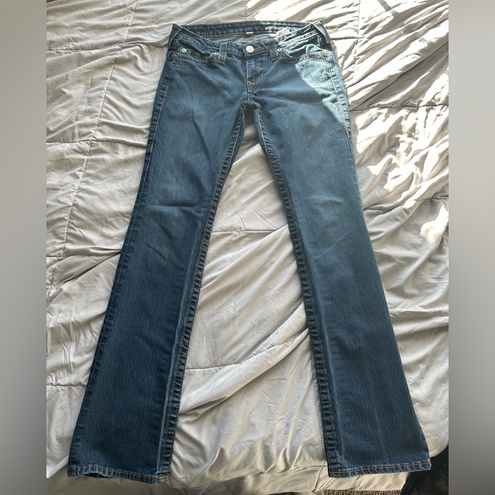 True Religion Women's Blue Boot Cut Jeans